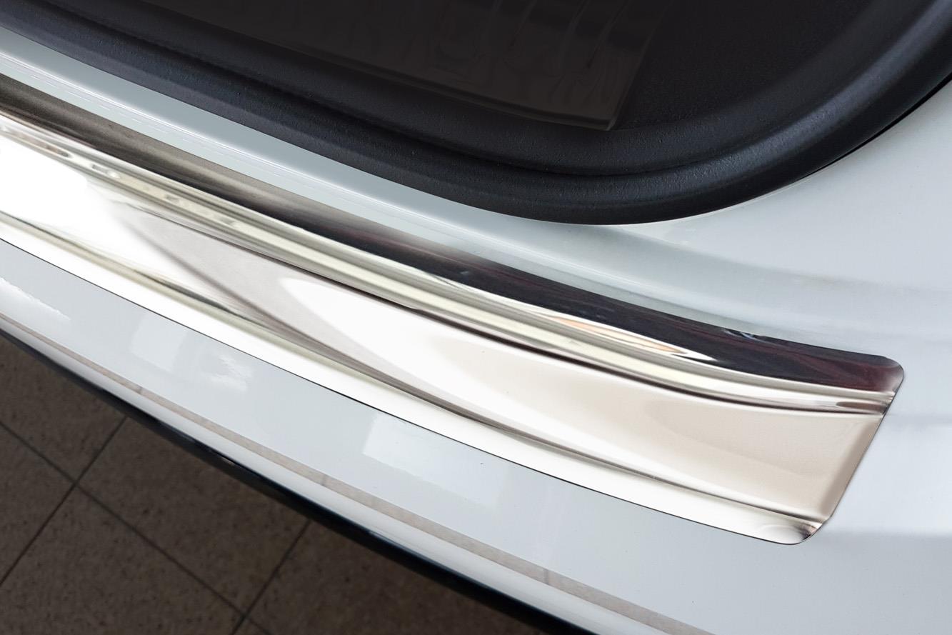 Protection de seuil de coffre convient à Audi Q8 (4M) 2018-présent acier inox brillant