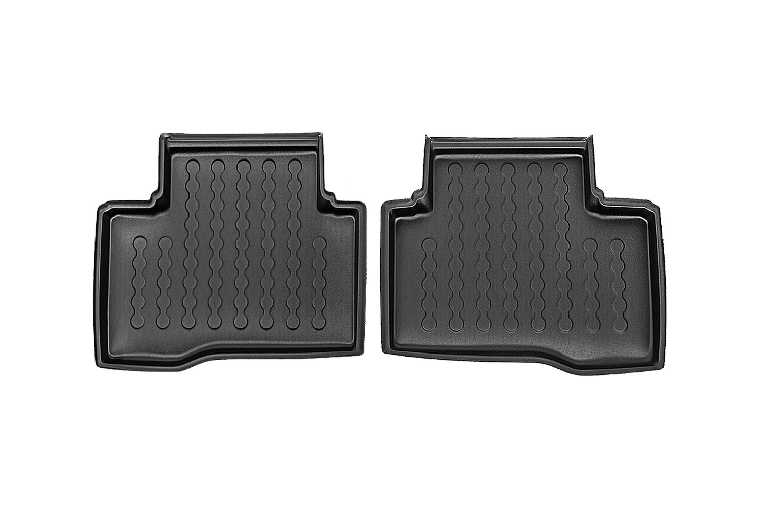 Tapis voiture convient à Audi A3 (8L) 1997-2003 3 & 5 portes bicorps Carbox Floor caoutchouc PE - ensemble arrière