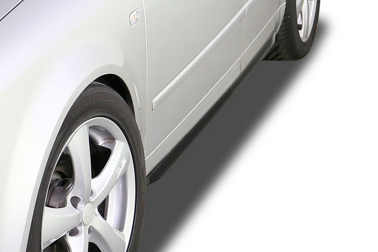 Side skirts suitable for Audi A4 (B6) 2001-2004 4-door saloon &#34;Slim&#34; ABS