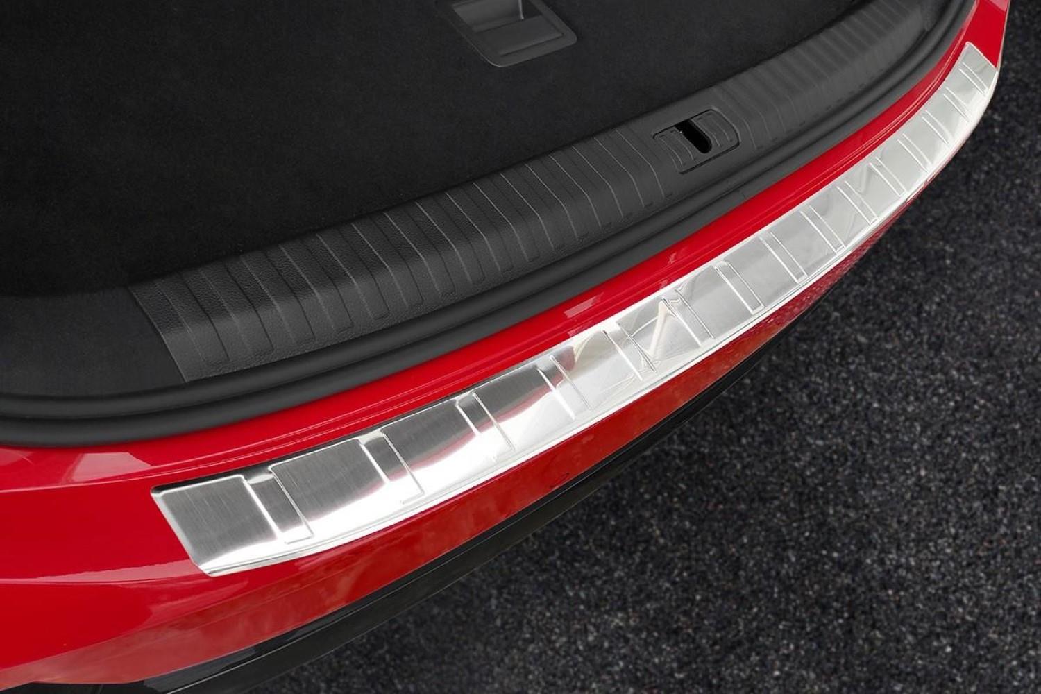 Protection de seuil de coffre convient à Audi Q3 Sportback (F3N) 2019-présent acier inox brossé
