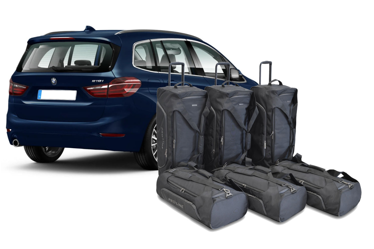 Set de sacs de voyage convient à BMW Série 2 Gran Tourer (F46) 2015-2022 Pro.Line