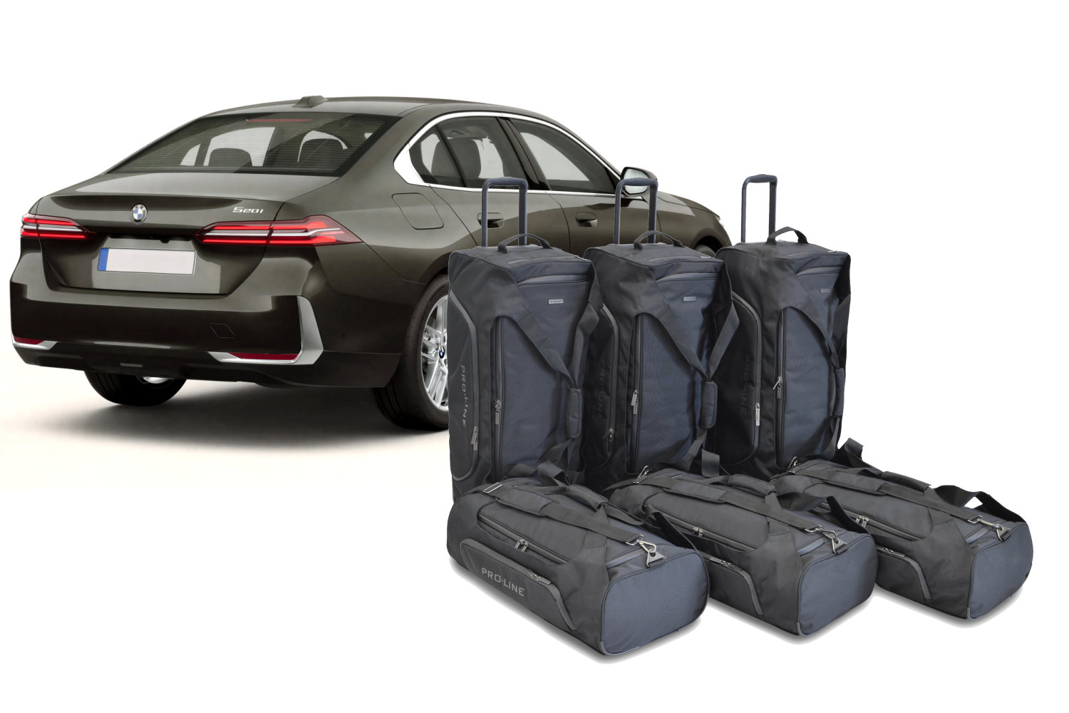 Travel bag set suitable for BMW 5 Series (G60) 2023-present 4-door saloon Pro.Line Travel bag set suitable for BMW 5 Series (G60) 2023-present 4-door saloon Pro.Line