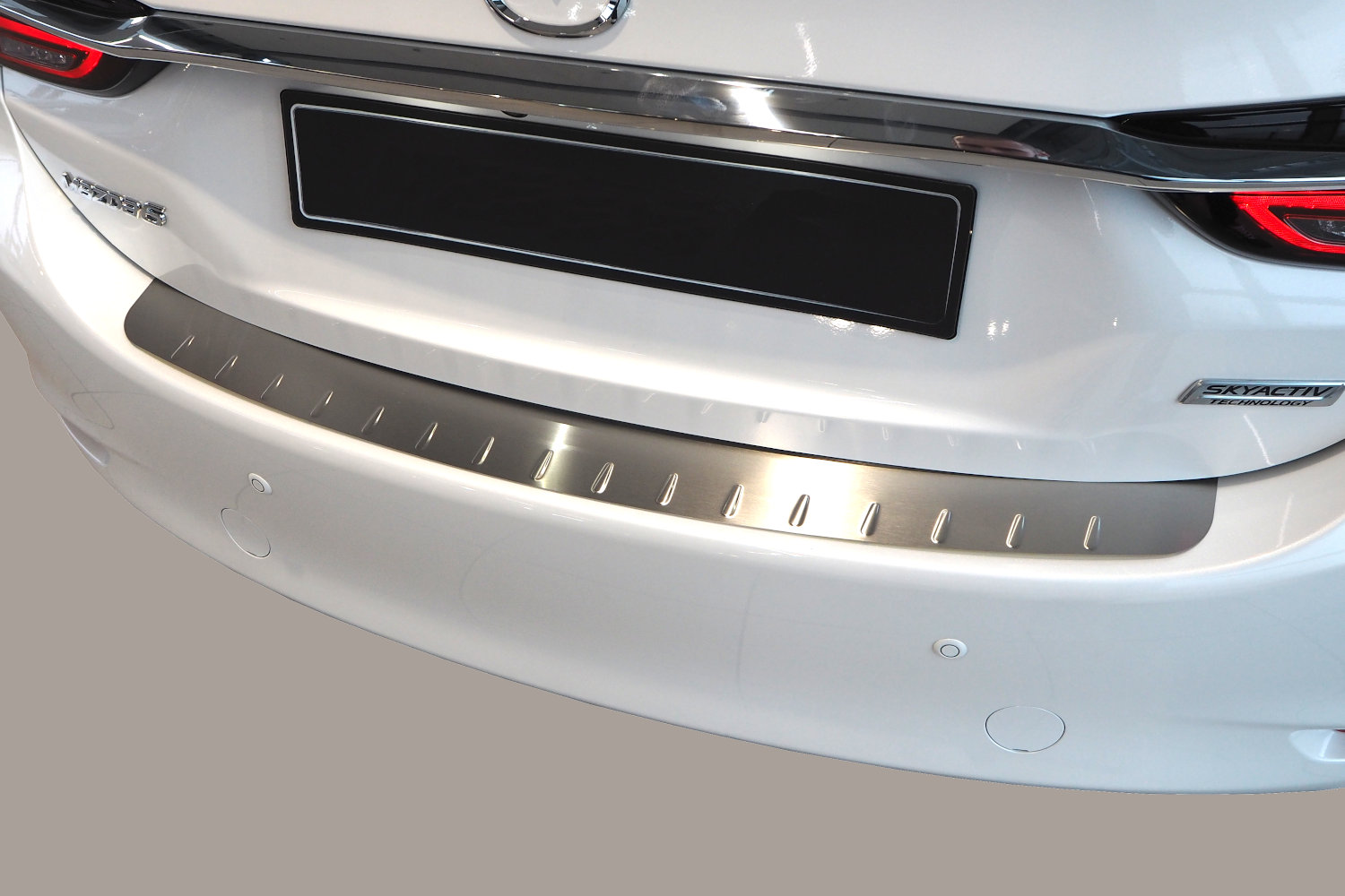Bumperbeschermer geschikt voor Chevrolet - Daewoo Malibu 2012-2016 4-deurs sedan RVS geborsteld
