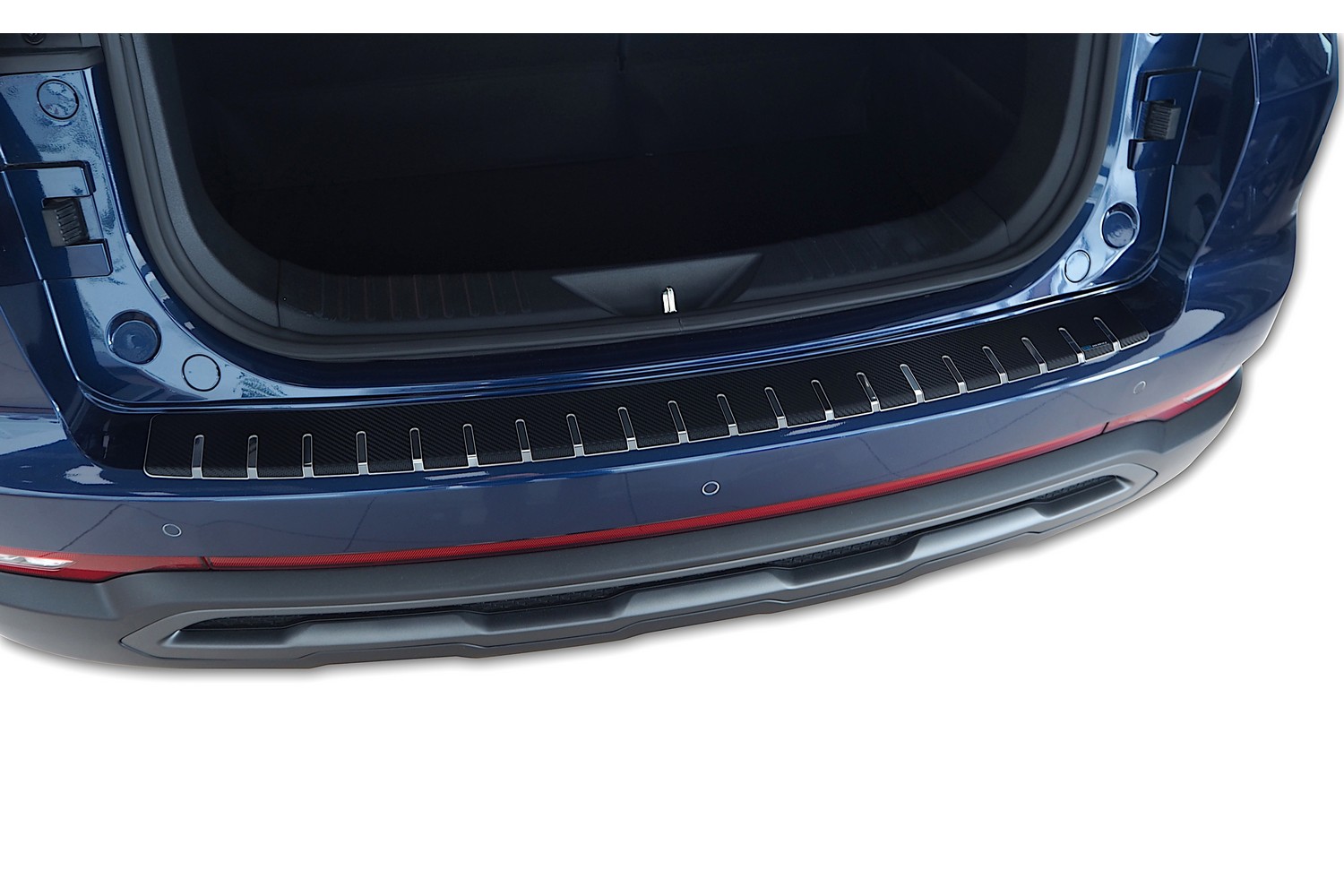 Rear bumper protector suitable for BAIC Beijing x3 2023-present 5-door hatchback stainless steel - carbon foil