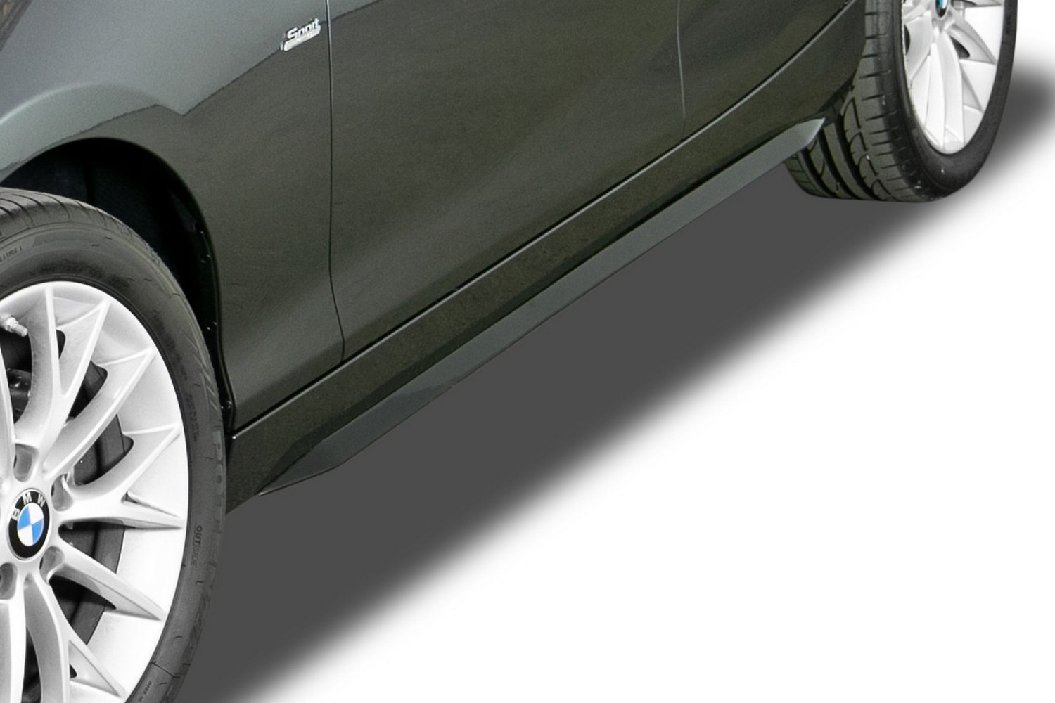 Side skirts suitable for BMW 1 Series (F21 - F20) 2011-2019 3 &#38; 5-door hatchback &#34;Slim&#34; ABS