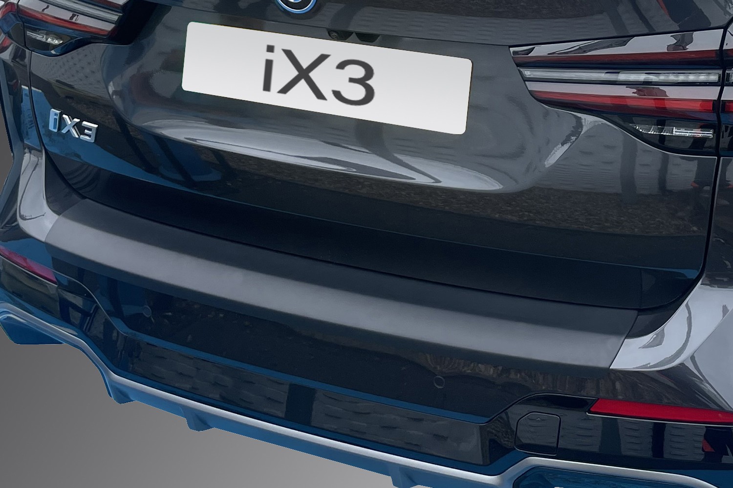 Protection de seuil de coffre convient à BMW iX3 (G08) 2020-présent ABS - noir mat