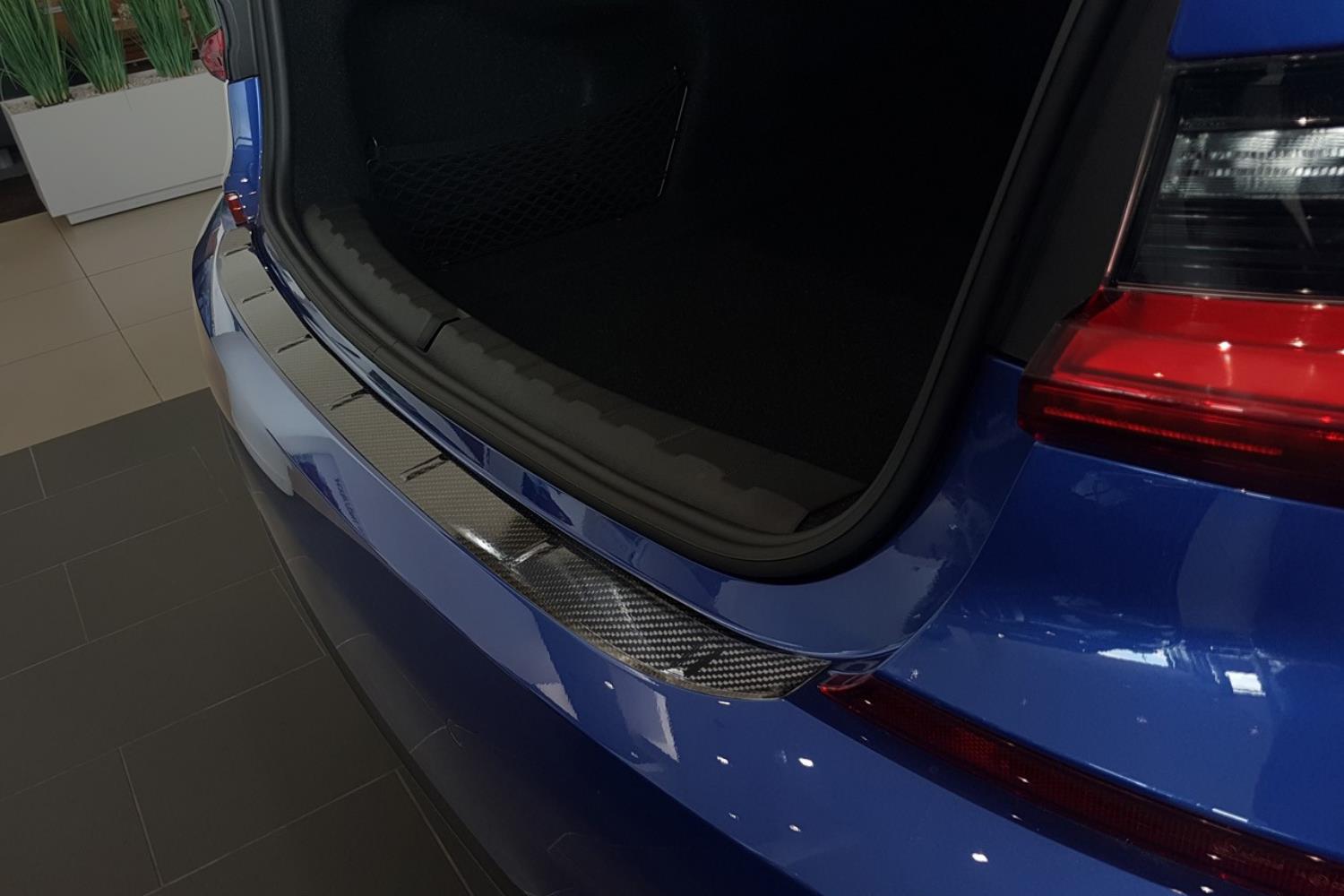 Protection de seuil de coffre convient à BMW Série 3 (G20) 2019-2022 4 portes tricorps carbone
