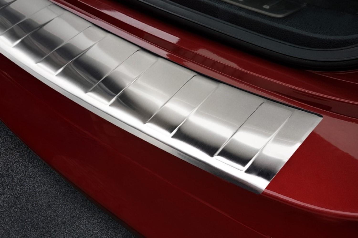 Protection de seuil de coffre convient à BMW X6 (E71) 2008-2014 acier inox brossé