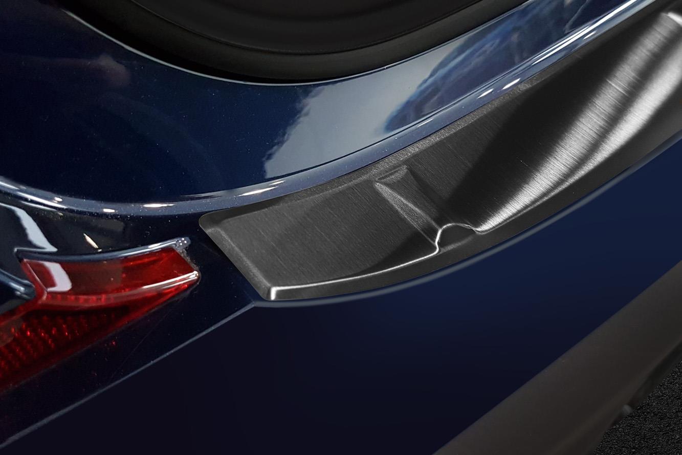 Protection de seuil de coffre convient à BMW Série 3 (G20) 2019-2022 4 portes tricorps acier inox brossé anthracite