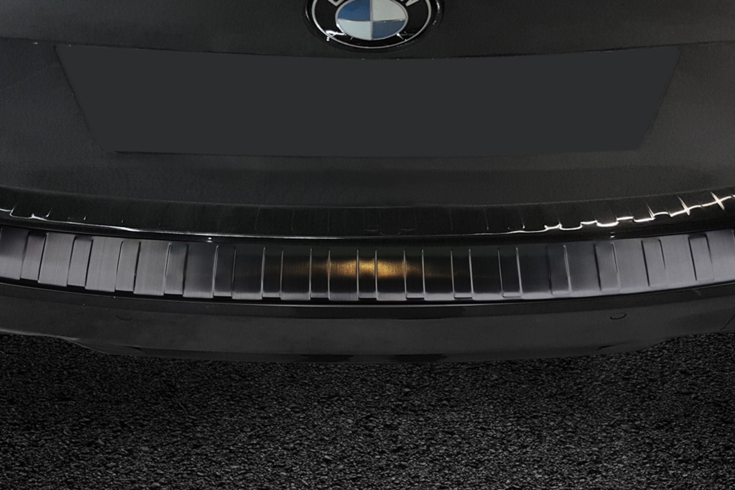 Bumperbeschermer BMW 3 Serie Touring (G21) 2019-2022 wagon RVS geborsteld antraciet
