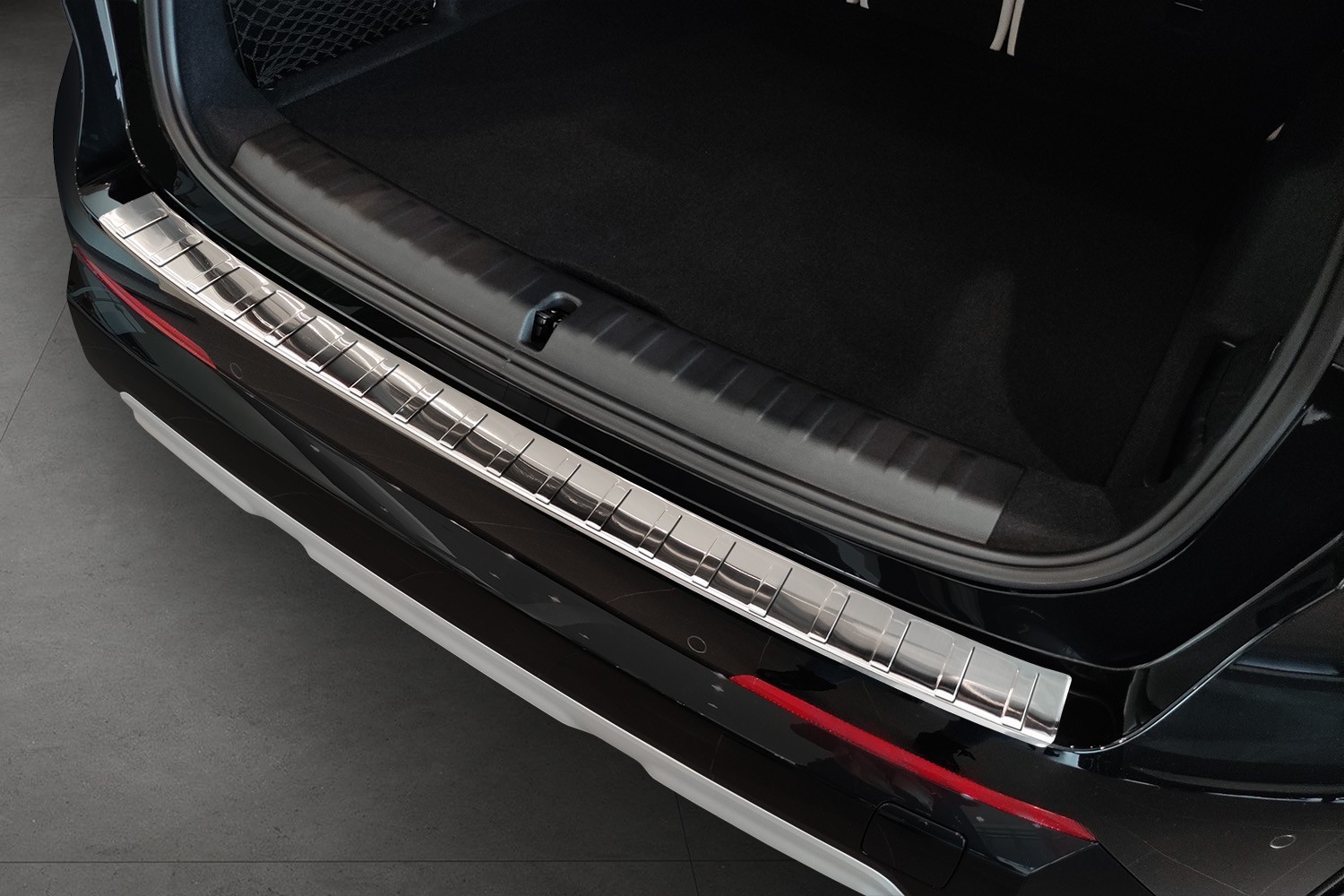 Protection de seuil de coffre convient à BMW X1 (U11) 2022-présent acier inox brossé