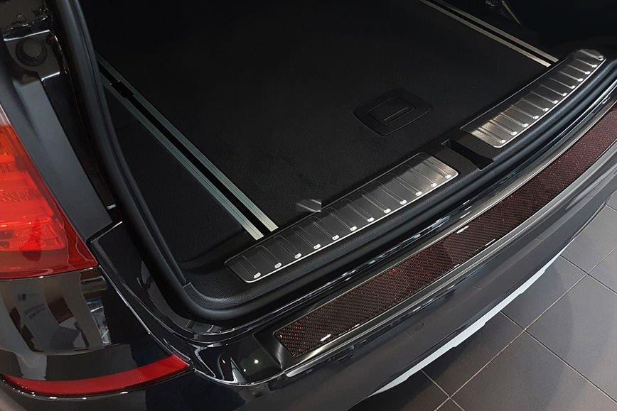 Ladekantenschutz BMW X3 (G01) CPE Hochglanz - schwarz | Edelstahl Carbon