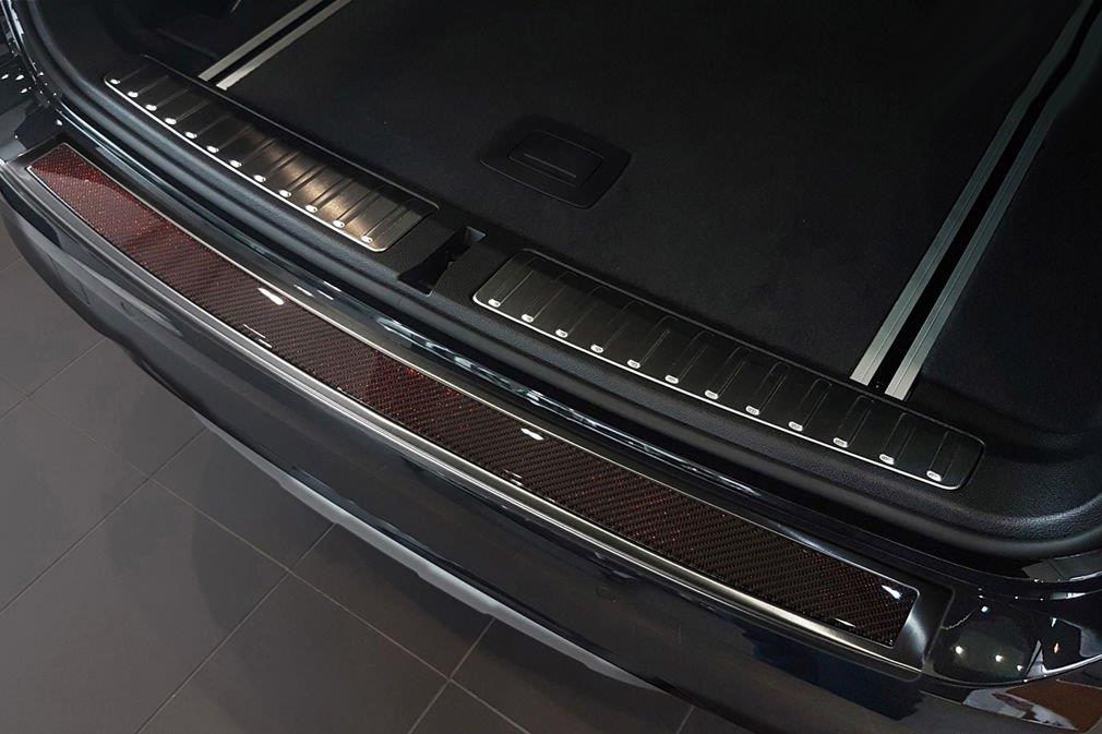 CPE Carbon Ladekantenschutz BMW - | Hochglanz X3 (G01) schwarz Edelstahl