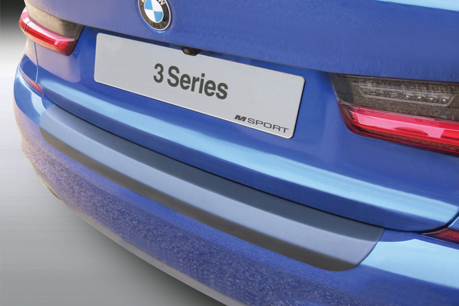 Protection de seuil de coffre convient à BMW Série 3 (G20) 2019-présent 4 portes tricorps ABS - noir mat
