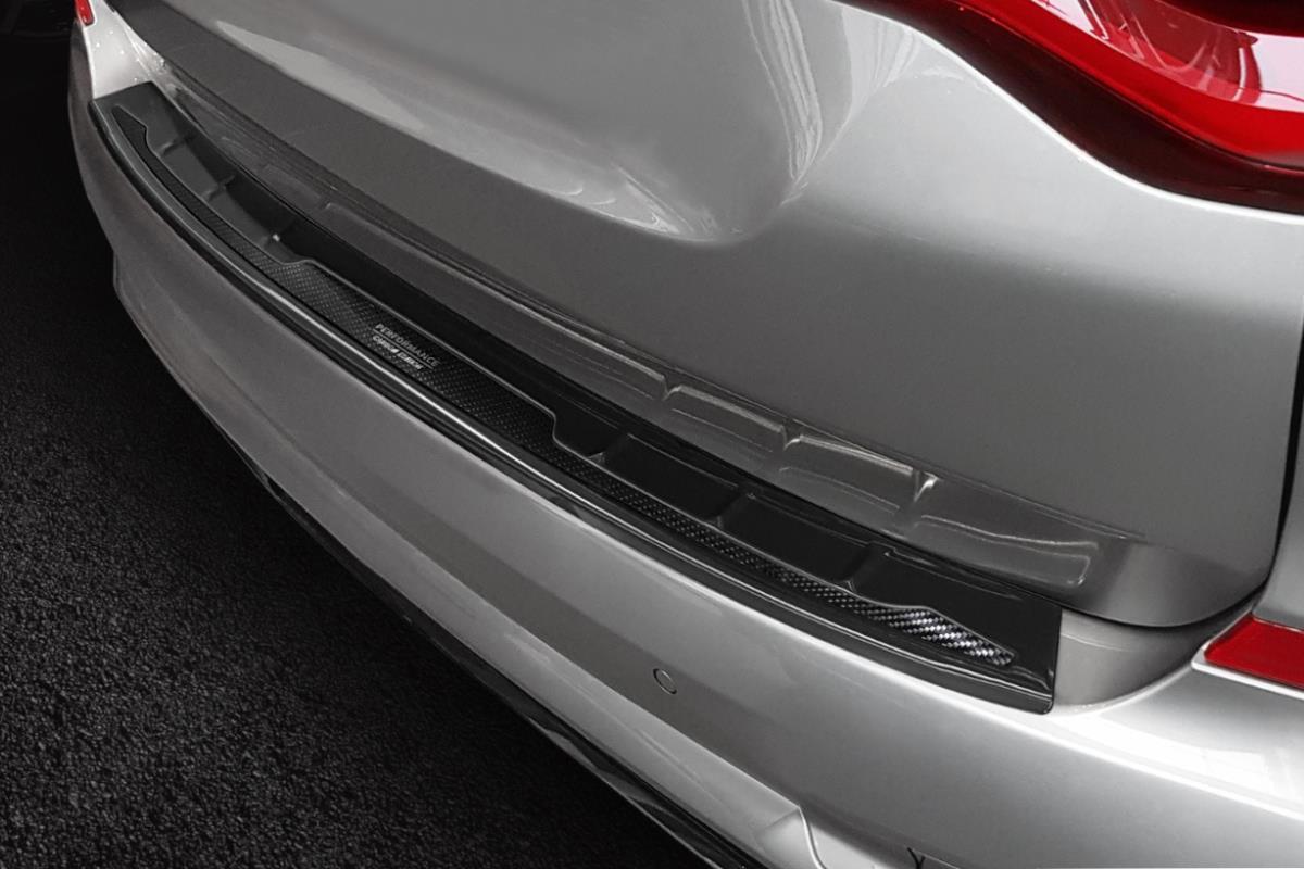 Rear bumper protector BMW X3 (G01) stainless steel anthracite - carbon ...