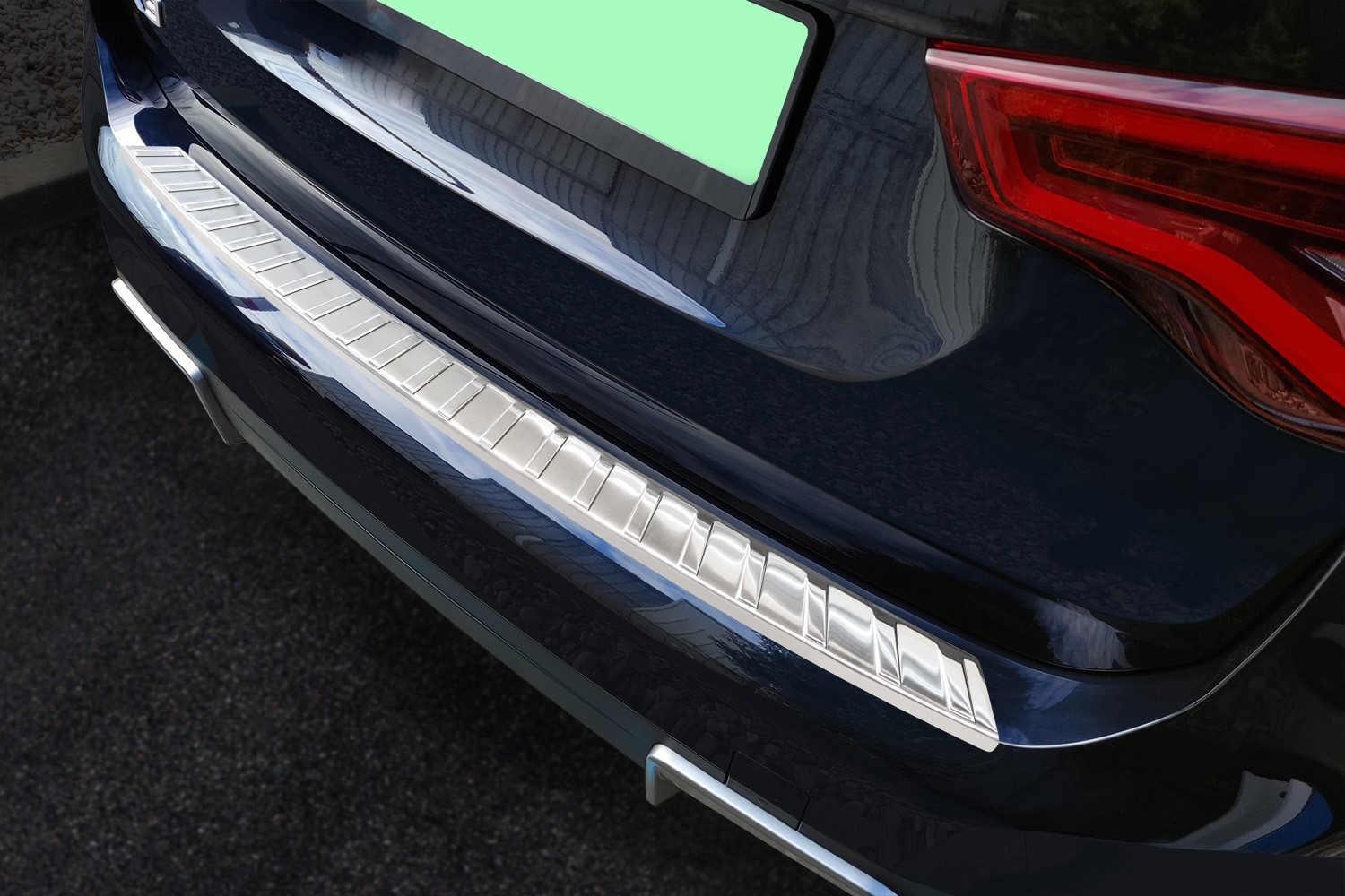 Bumperbeschermer geschikt voor BMW iX3 (G08) 2020-heden RVS geborsteld