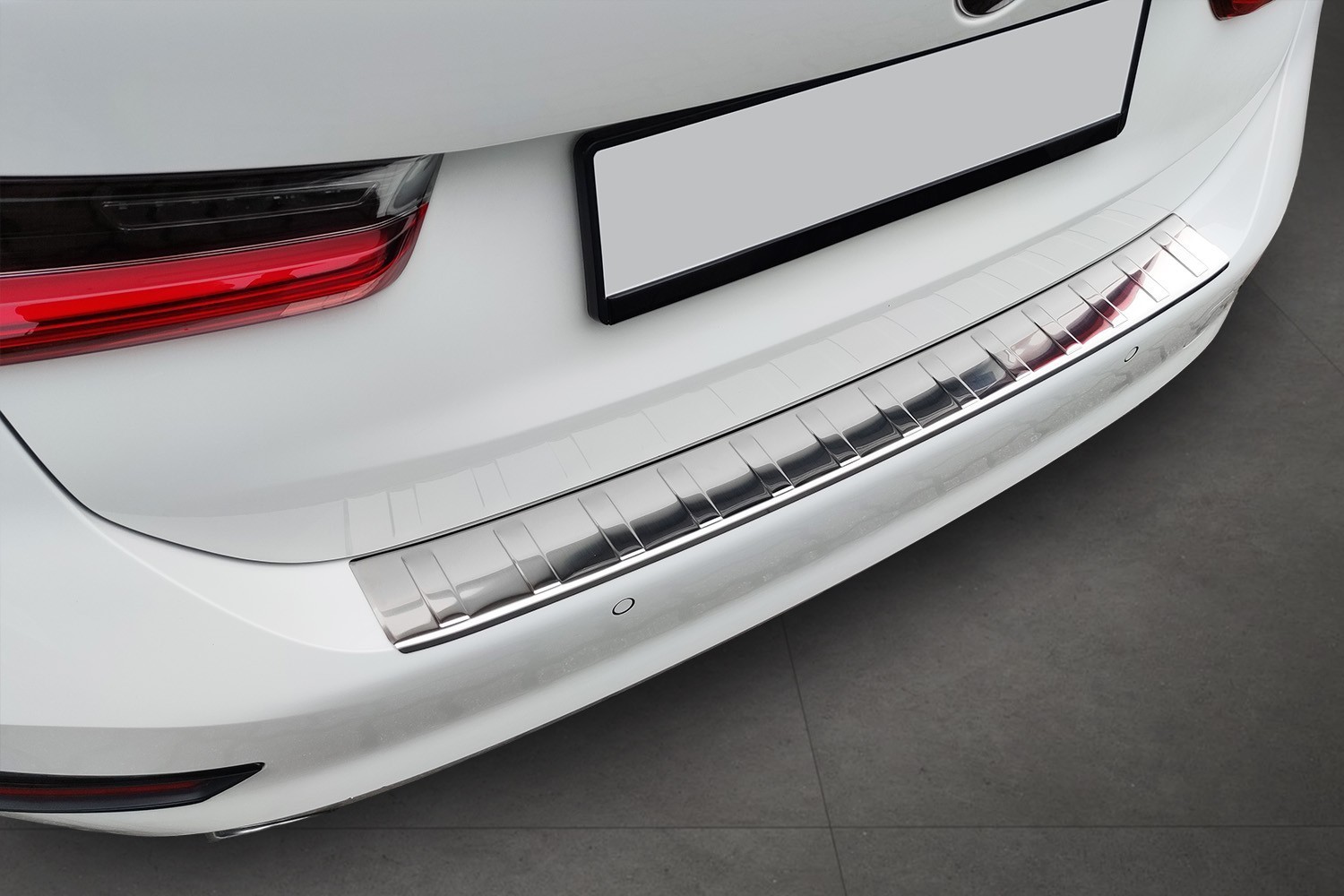 Bumperbeschermer BMW 3 Serie Touring (G21) 2019-2022 wagon RVS geborsteld