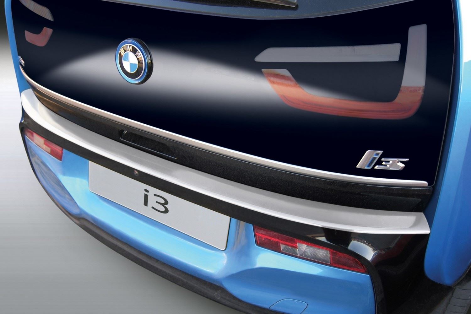 Protection de seuil de coffre convient à BMW i3 (I01) 2017-présent 5 portes bicorps ABS - noir mat