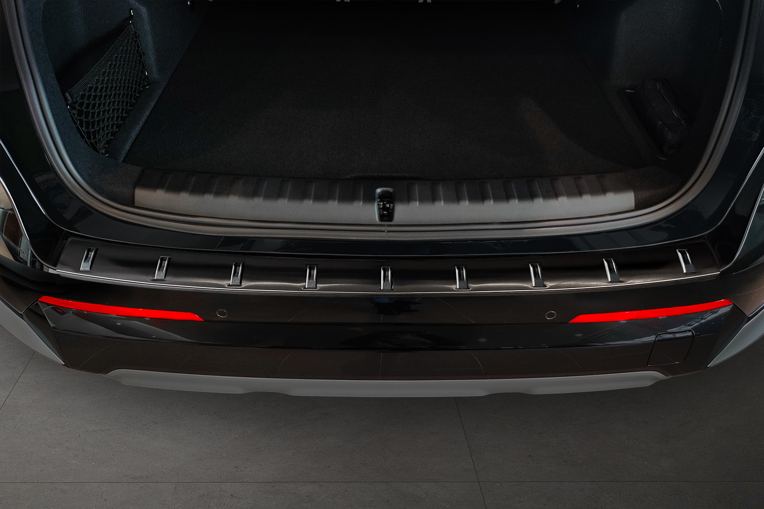 Bumperbeschermer geschikt voor BMW X1 (U11) 2022-heden RVS geborsteld antraciet - Strong
