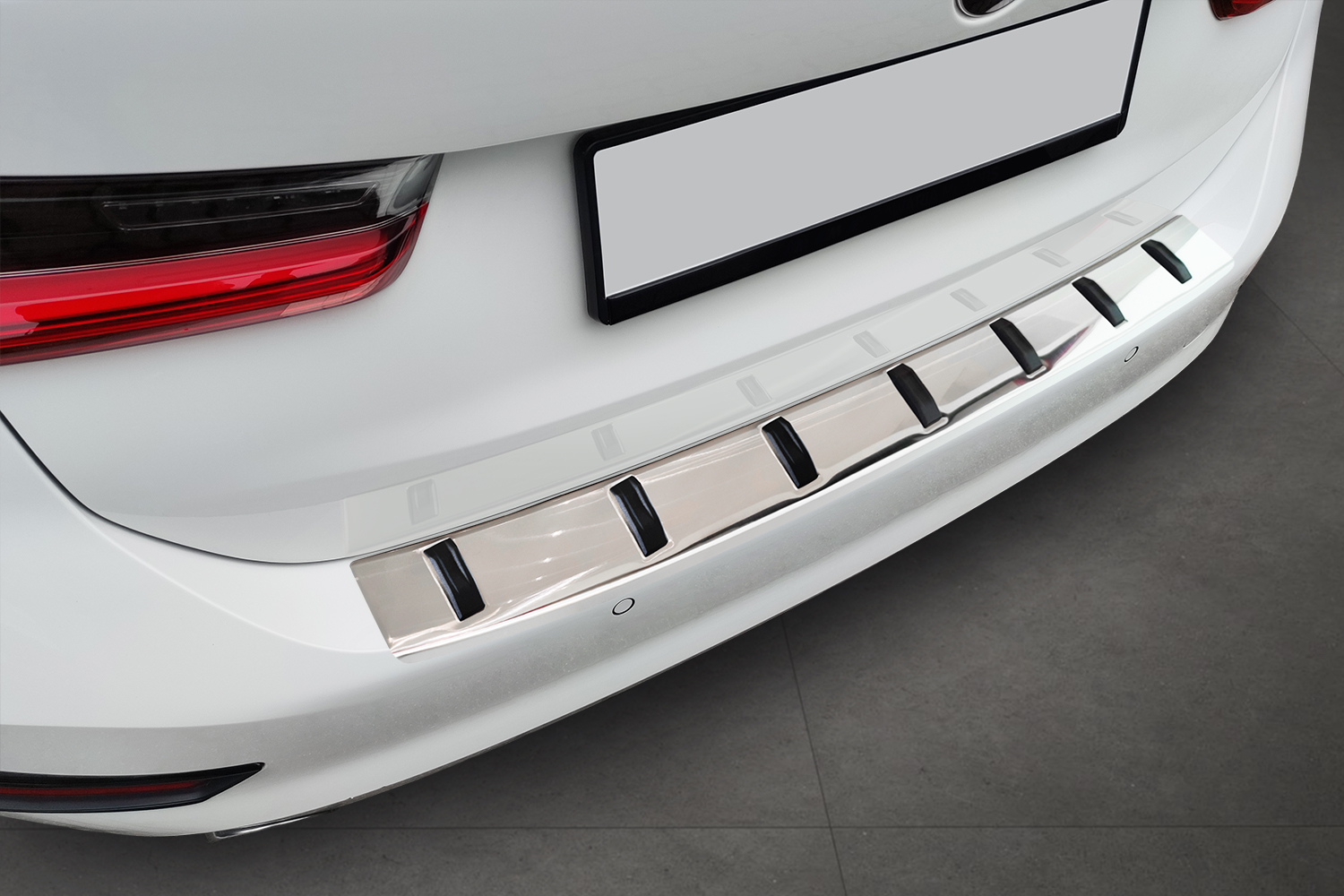 Bumperbeschermer BMW 3 Serie Touring (G21) 2019-2022 wagon RVS geborsteld - Strong