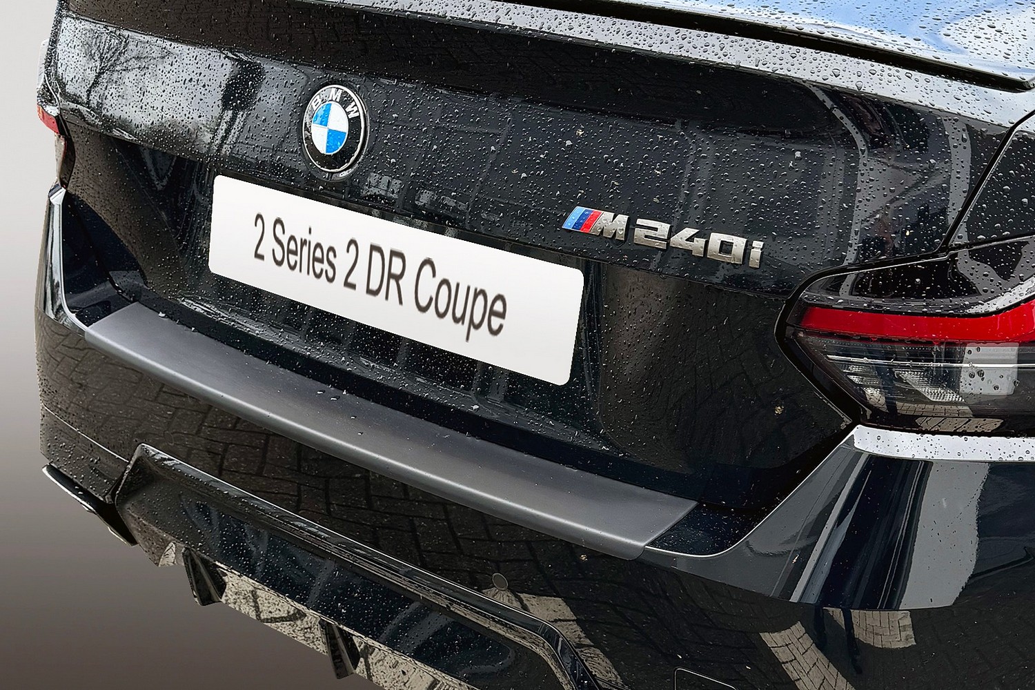 Rear bumper protector geschikt voor BMW 2 Serie Coupé (G42) 2021-heden 2-door ABS - matzwart