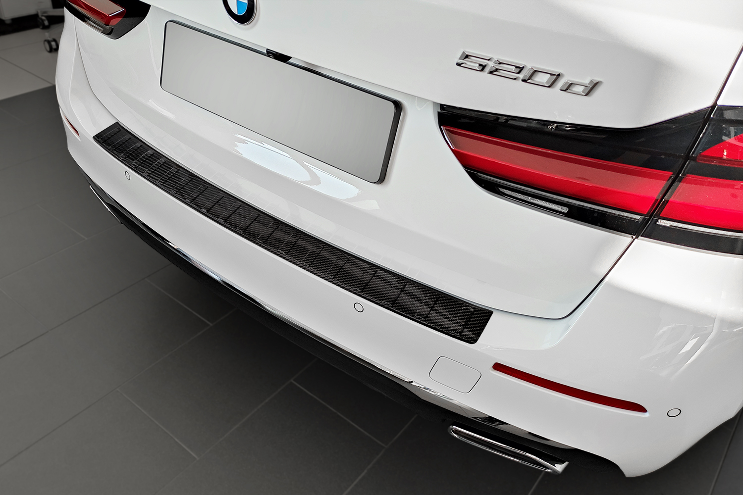 Bumperbeschermer BMW 5 Serie Touring (G31) 2020-2024 wagon carbon