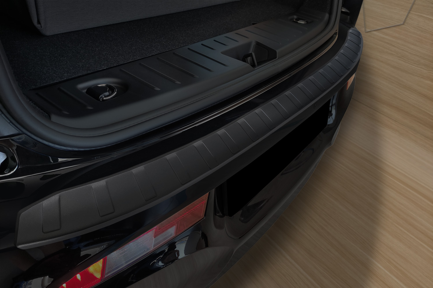 Rear bumper protector suitable for BMW i3 (I01) 2017-present 5-door hatchback stainless steel matt black