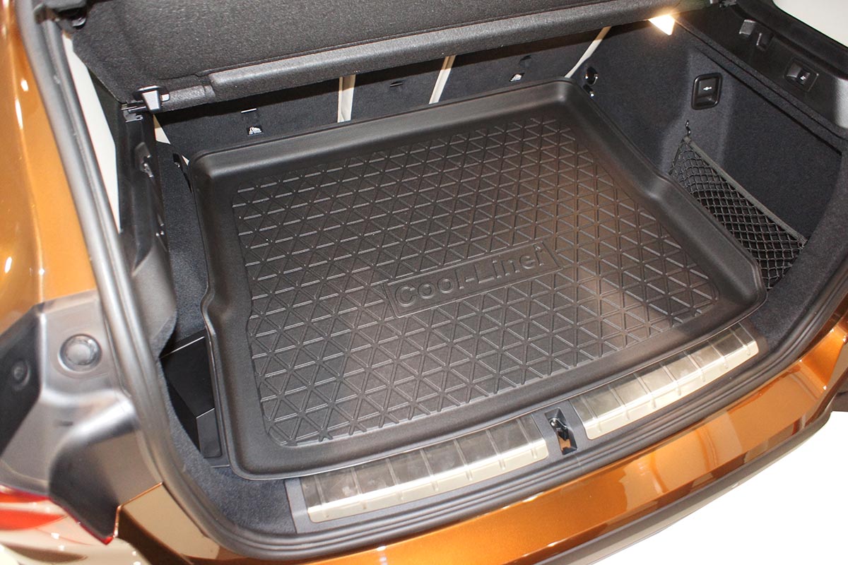 Hinten schwanz kofferraum matte durable boot teppiche vollständige  abdeckung für 2016-2021 BMW X1 F48