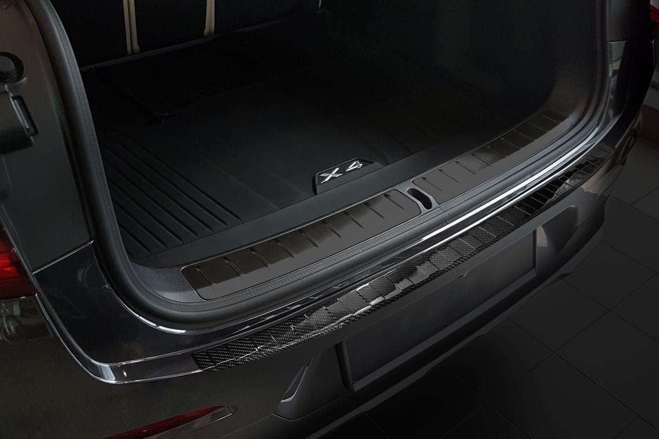Protection de seuil de coffre BMW X4 (G02) 2018-présent carbone