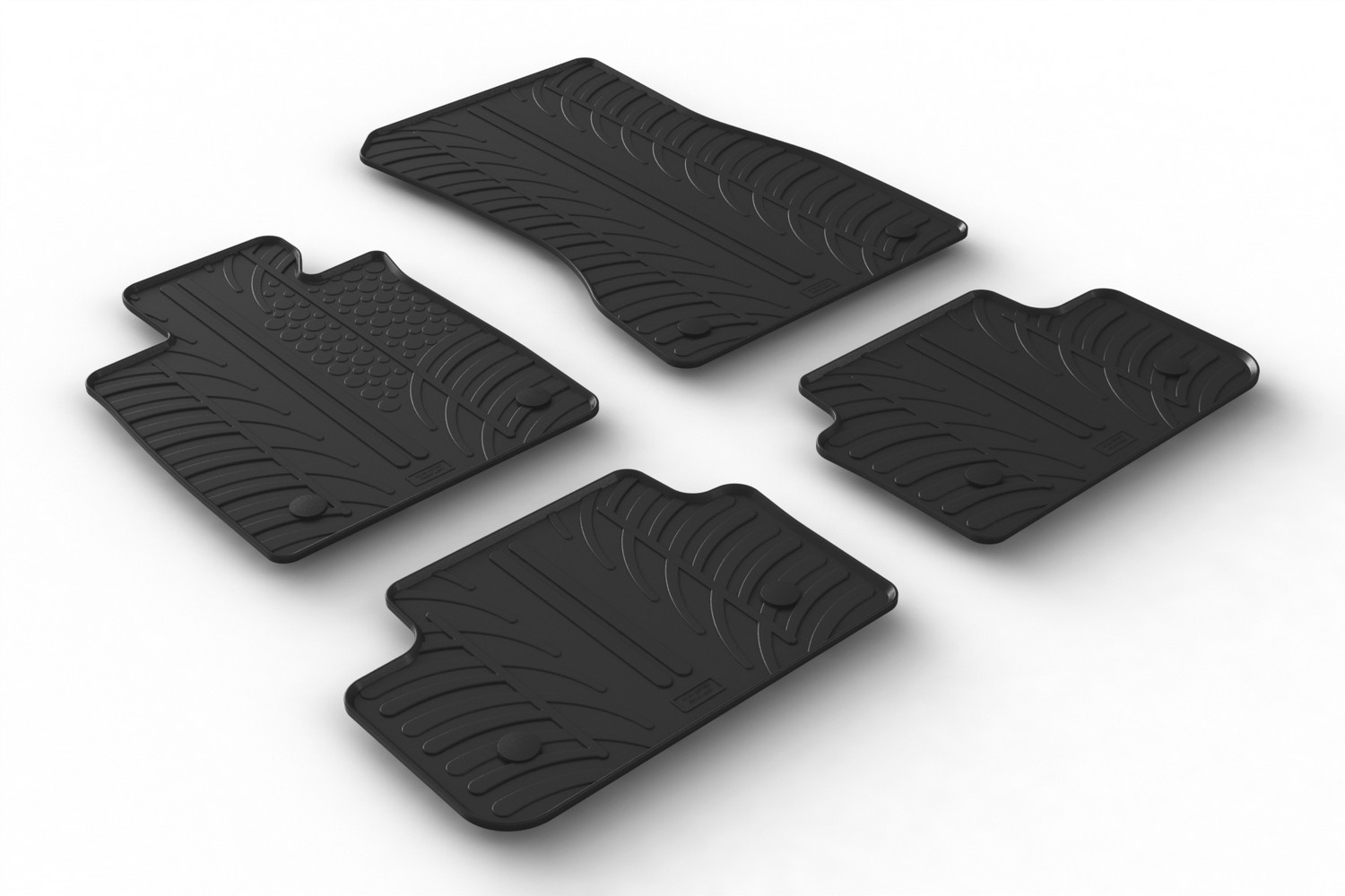 Car mats suitable for BMW 5 Series (G60) 2023-present 4-door saloon Rubbasol rubber