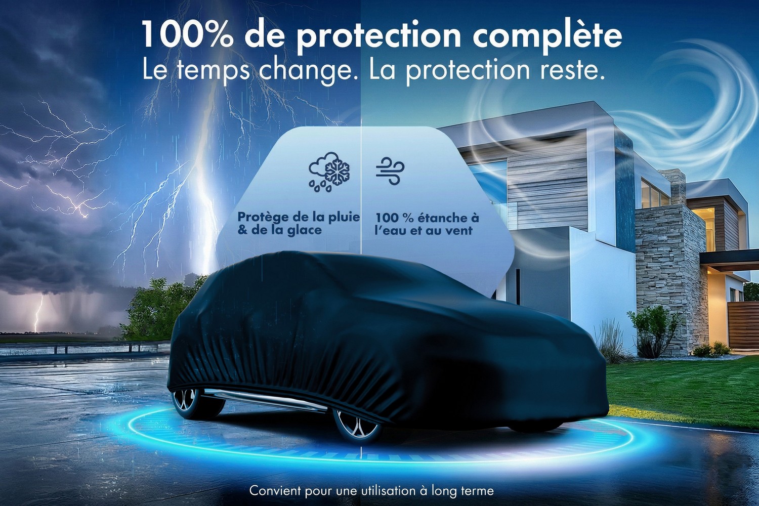 Housse de voiture All Weather Basic voiture de tourisme noir (4) Housse de voiture All Weather Basic voiture de tourisme noir (4)