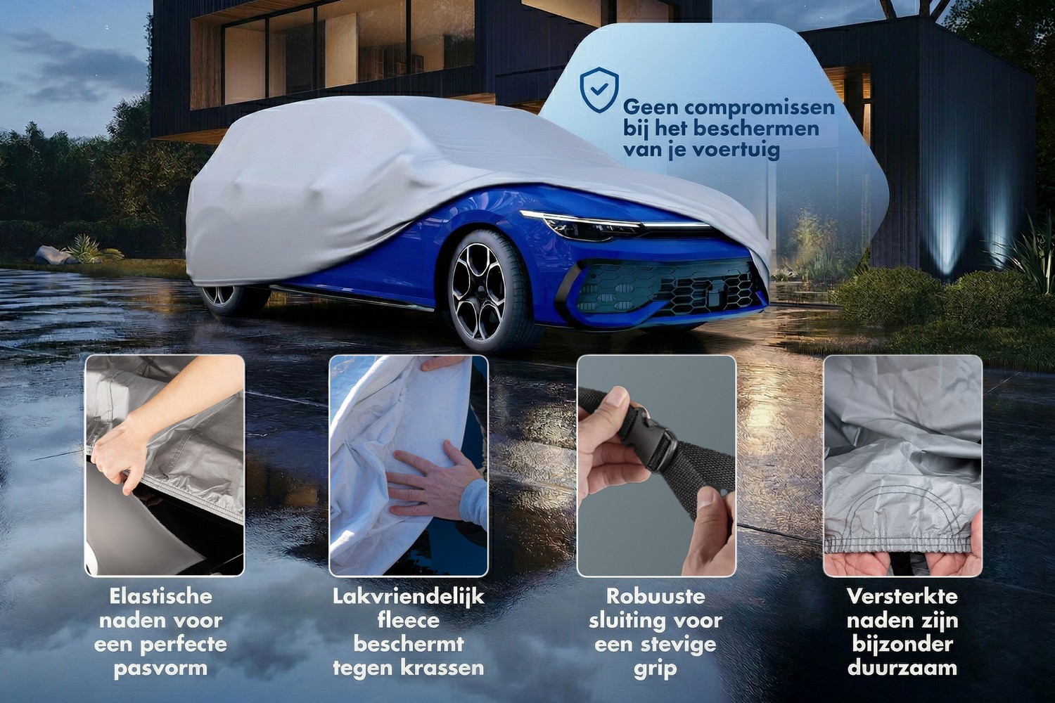 Autohoes All Weather Basic personenwagen zilver (6)