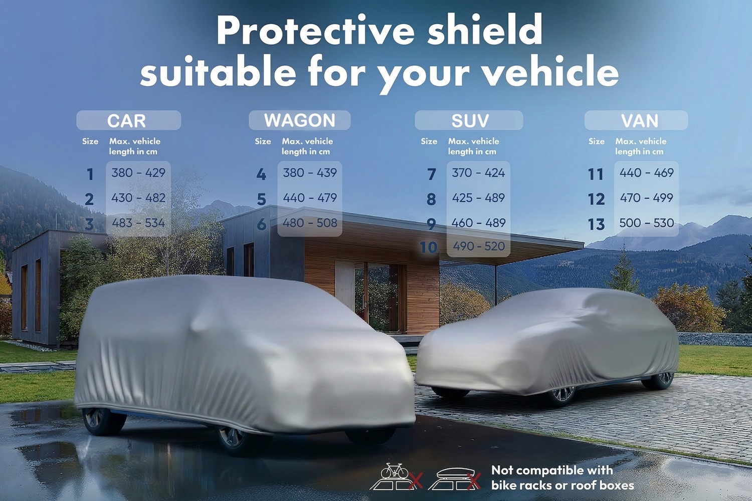 Car cover All Weather Basic passenger car silver (7)
