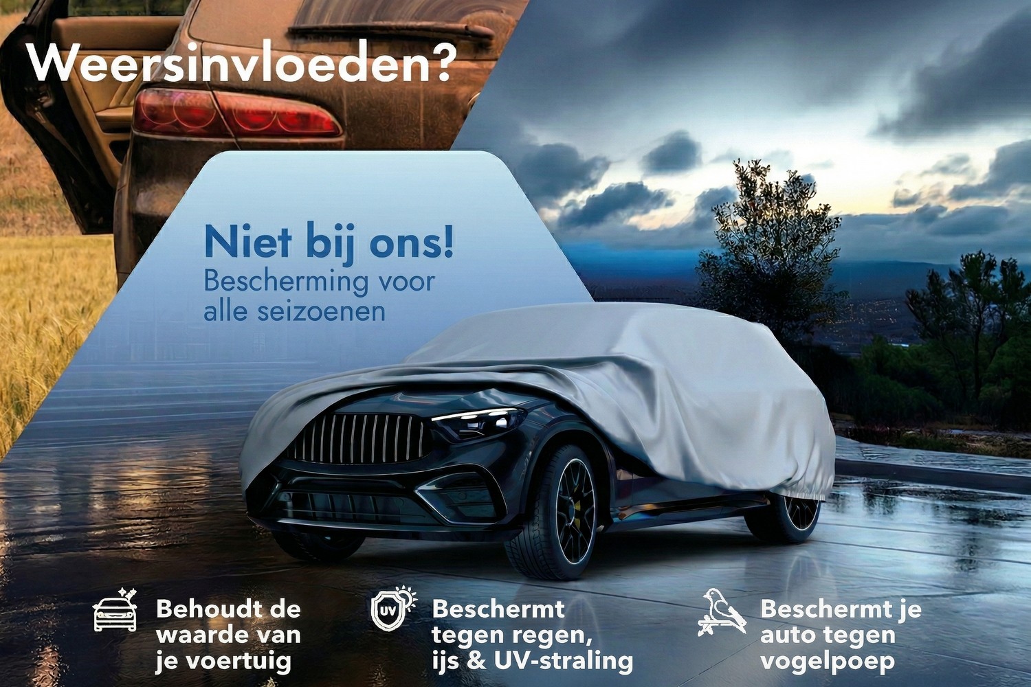 Autohoes All Weather Basic SUV zilver (3) Autohoes All Weather Basic SUV zilver (3)