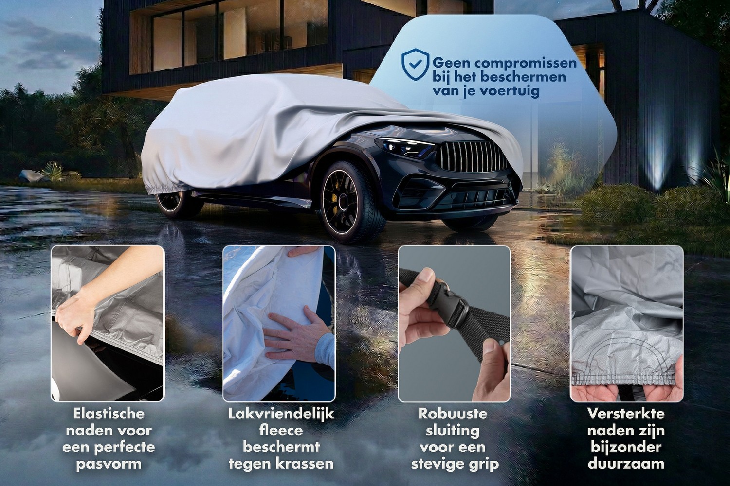 Autohoes All Weather Basic SUV zilver (6) Autohoes All Weather Basic SUV zilver (6)