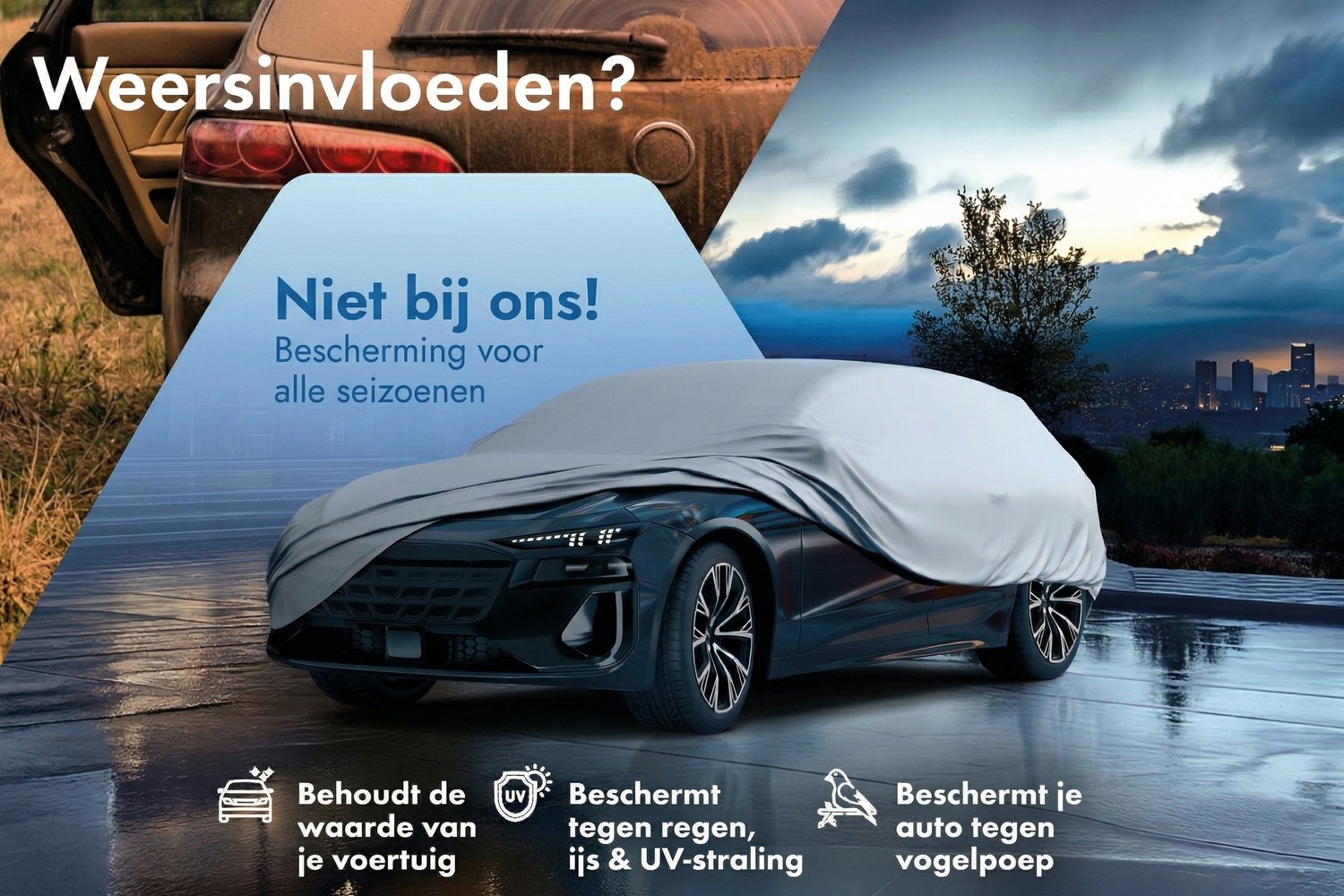 Autohoes All Weather Basic stationwagen zilver (3) Autohoes All Weather Basic stationwagen zilver (3)