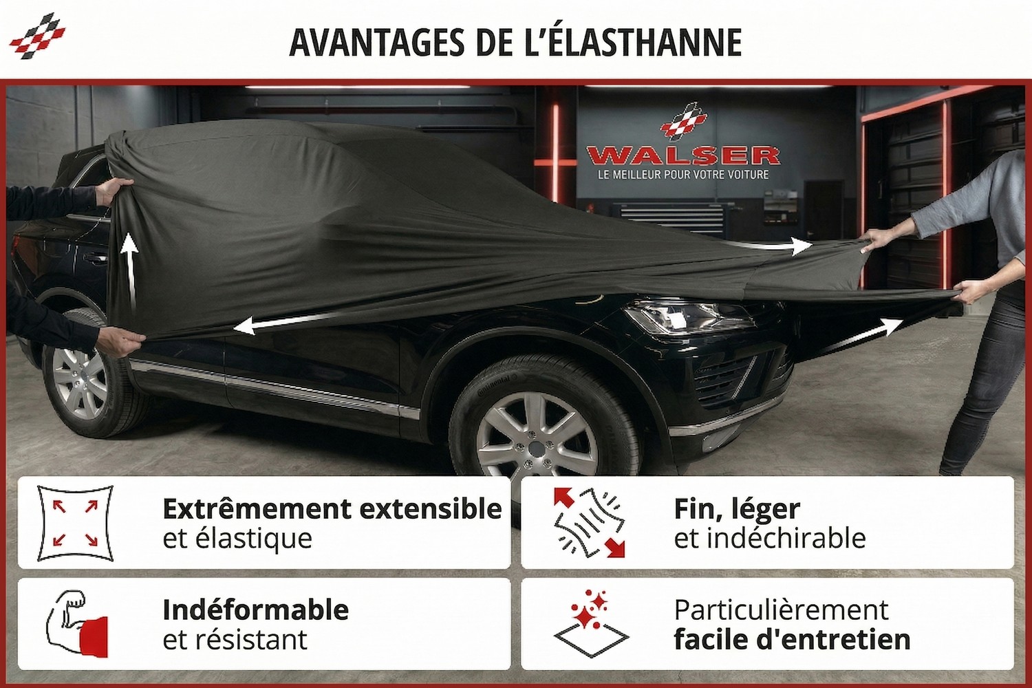 Housse de voiture Indoor Stretch Basic voiture de tourisme (4)