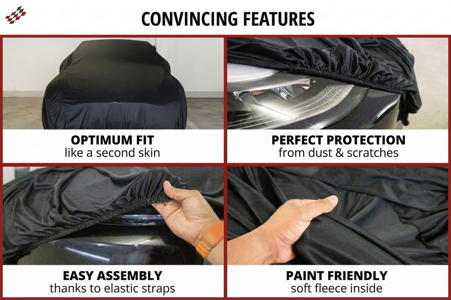 Car cover Indoor Stretch Basic passenger car (5) Car cover Indoor Stretch Basic passenger car (5)