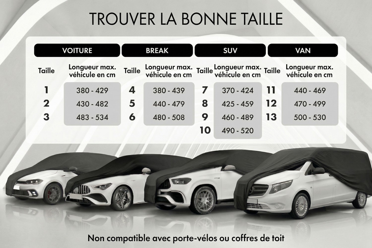 Housse de voiture Indoor Stretch Basic voiture de tourisme (7)