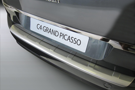 Ladekantenschutz passend für Citroën C4 Picasso II - C4 Spacetourer 2013-heute ABS - Mattschwarz