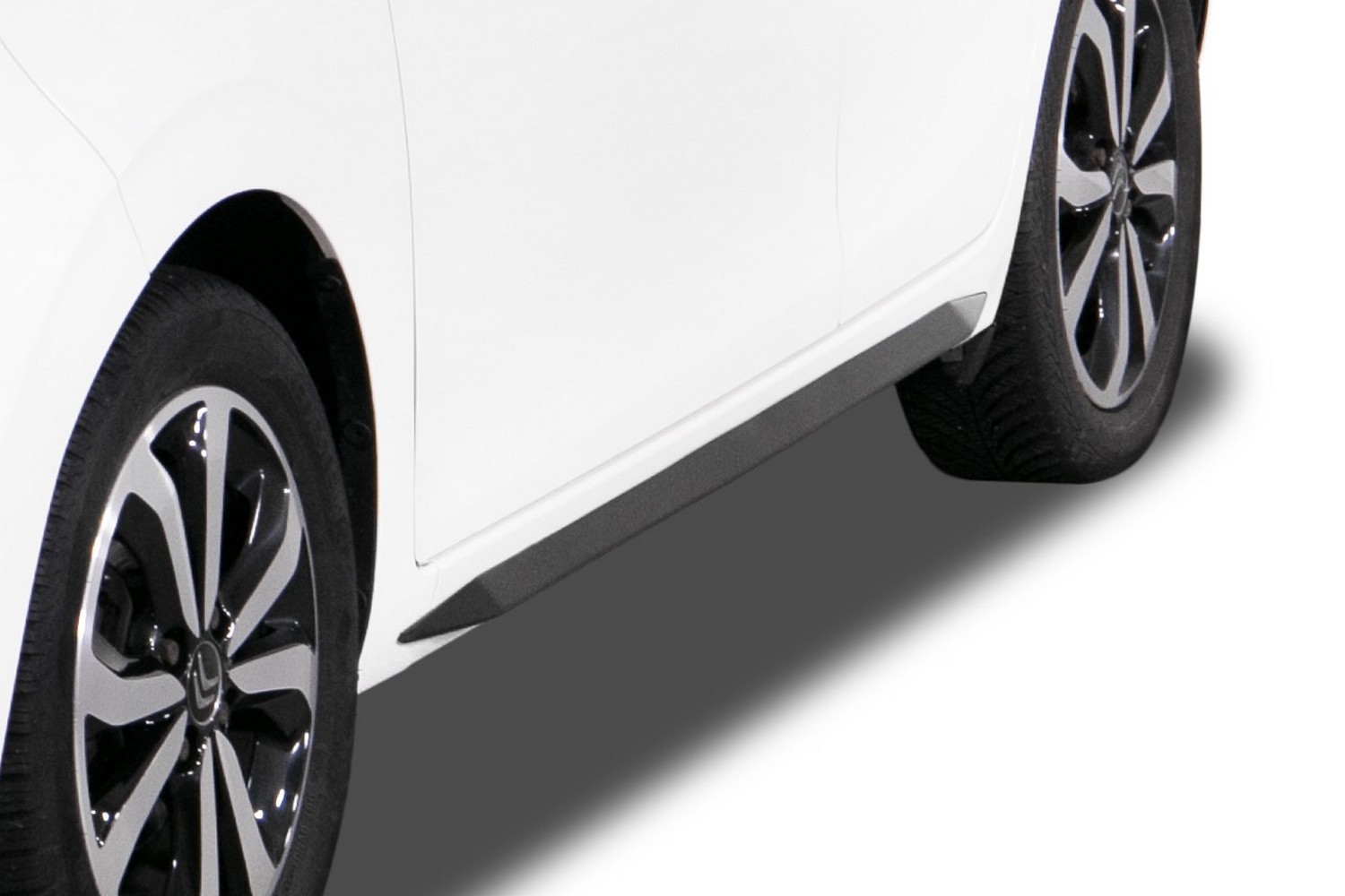 Side skirts suitable for Citroën C1 II 2014-present 3 &#38; 5-door hatchback &#34;Slim&#34; ABS