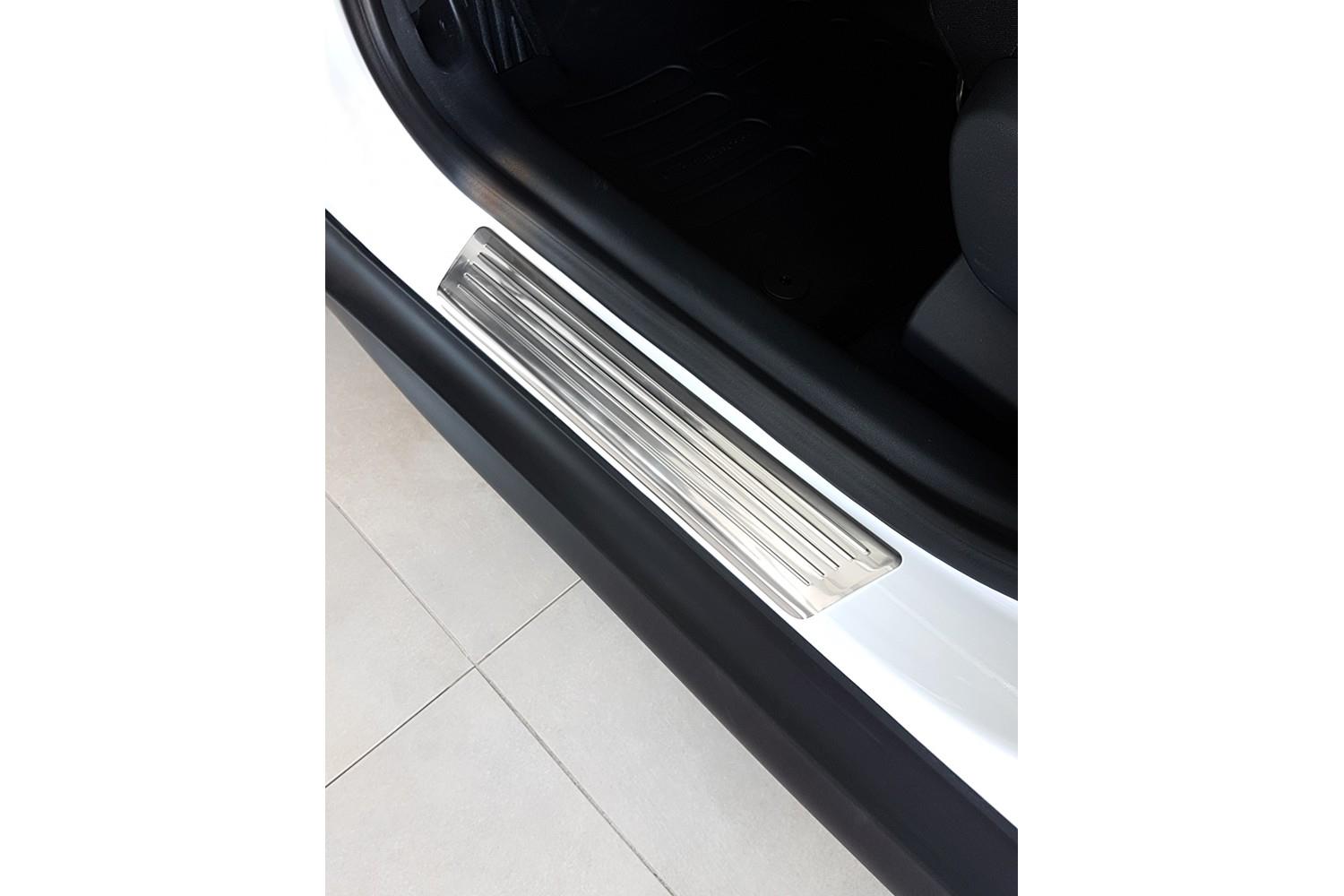 Door sill plates suitable for Citroën C3 Aircross 2017-present stainless steel brushed 4 pieces