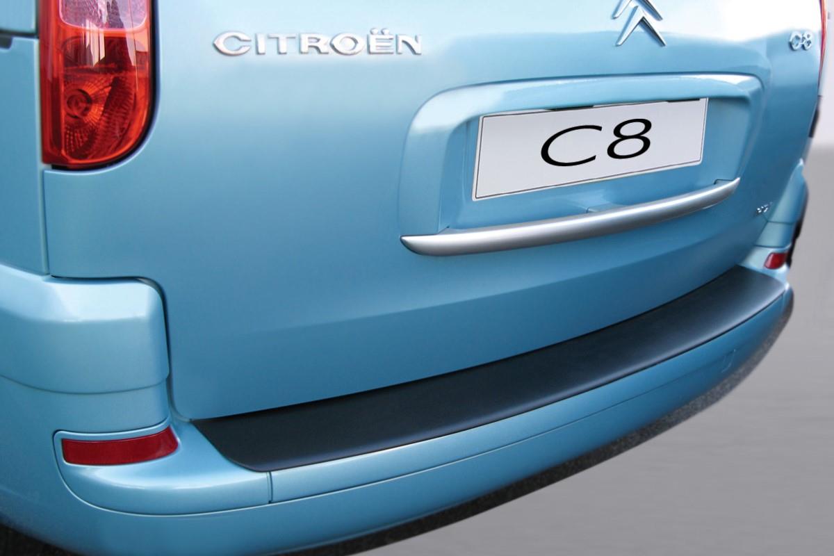 Rear bumper protector suitable for Citroën C8 2002-2014 ABS - matt black