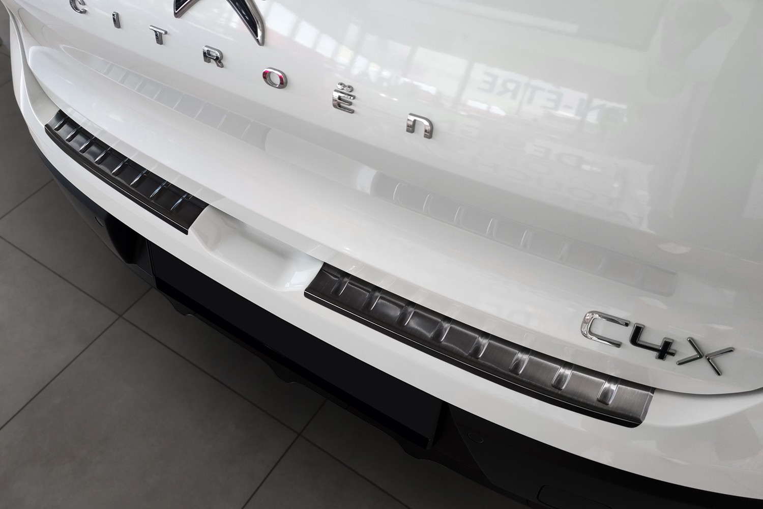 Bumperbeschermer geschikt voor Citroën C4 X 2022-heden RVS geborsteld antraciet