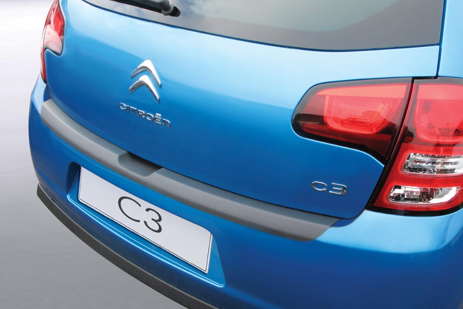Bumperbeschermer geschikt voor Citroën C3 II 2009-2016 5-deurs hatchback ABS - matzwart