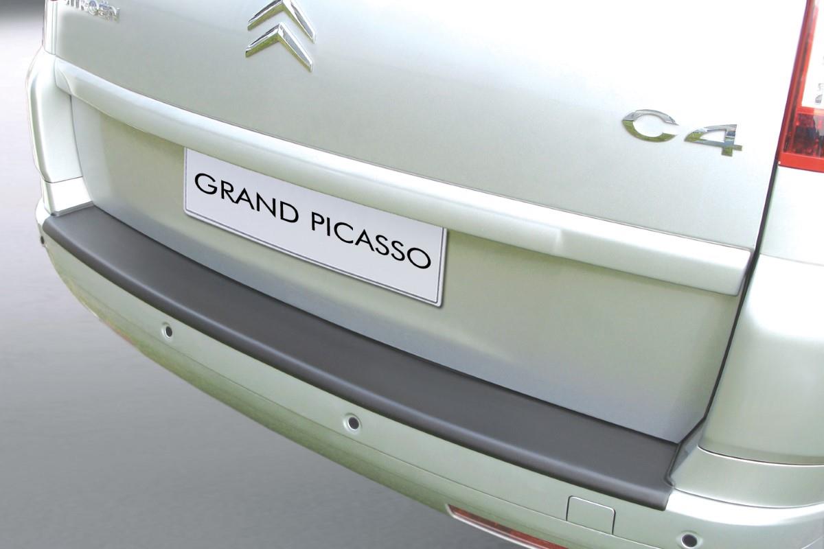 Rear bumper protector suitable for Citroën Grand C4 Picasso I 2006-2013 ABS - matt black