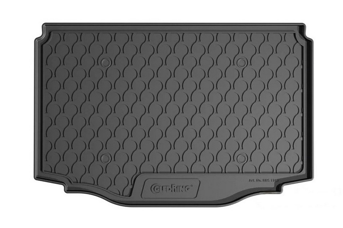 Boot mat suitable for Citroën C3 IV 2024-present 5-door hatchback anti slip Rubbasol rubber