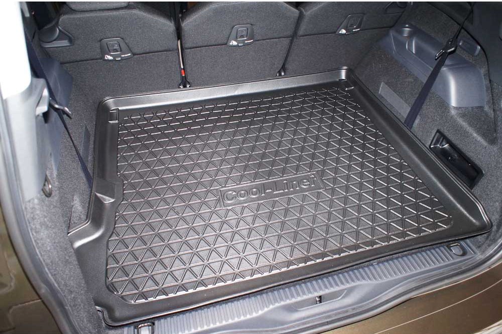 Boot mat suitable for Citroën C4 Picasso II - C4 Spacetourer 2013-present Cool Liner anti slip PE/TPE rubber