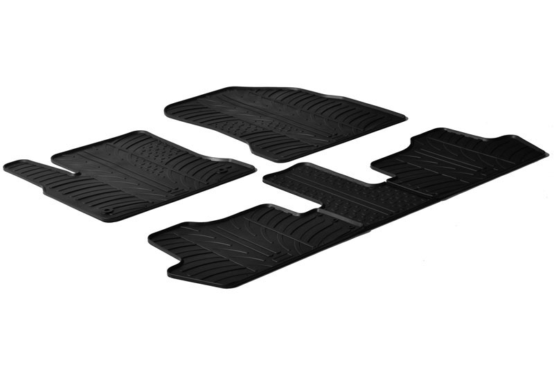 Car mats suitable for Citroën C4 Picasso I 2006-2013 Rubbasol rubber