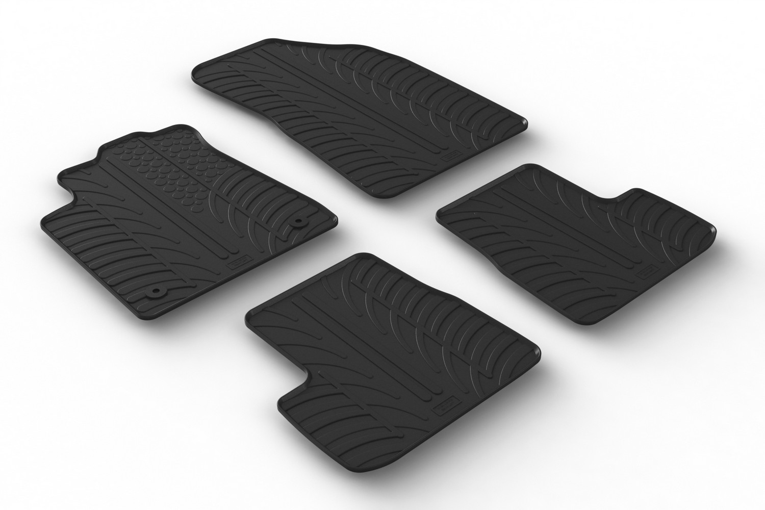 Car mats suitable for Citroën C3 IV 2024-present 5-door hatchback Rubbasol rubber